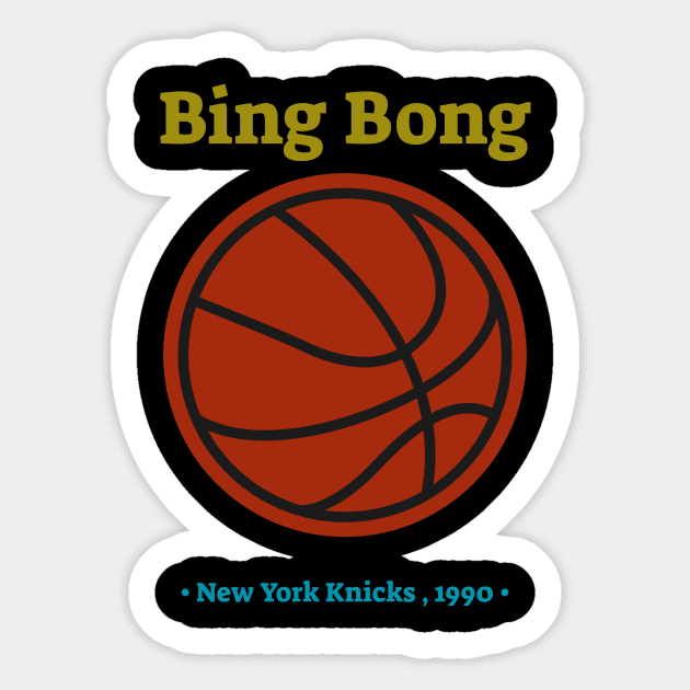 Bing Bong New York Knicks Spoof Sticker by serjbondjazz